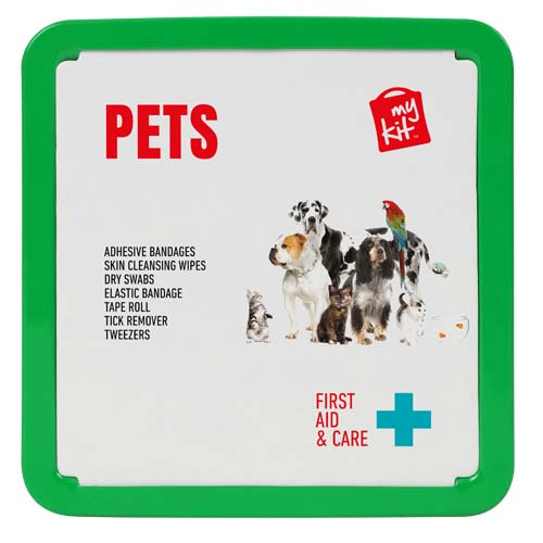 Boîte de secours pour animaux personnalisable MyKit Vert 